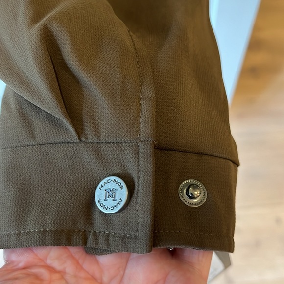NWT Mac-Mor Private Collection brown faux suede zip and snap front rain … - Picture 5 of 10